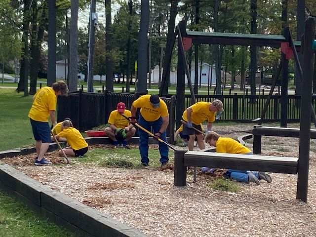 Good Shepherd cleans up Playscape